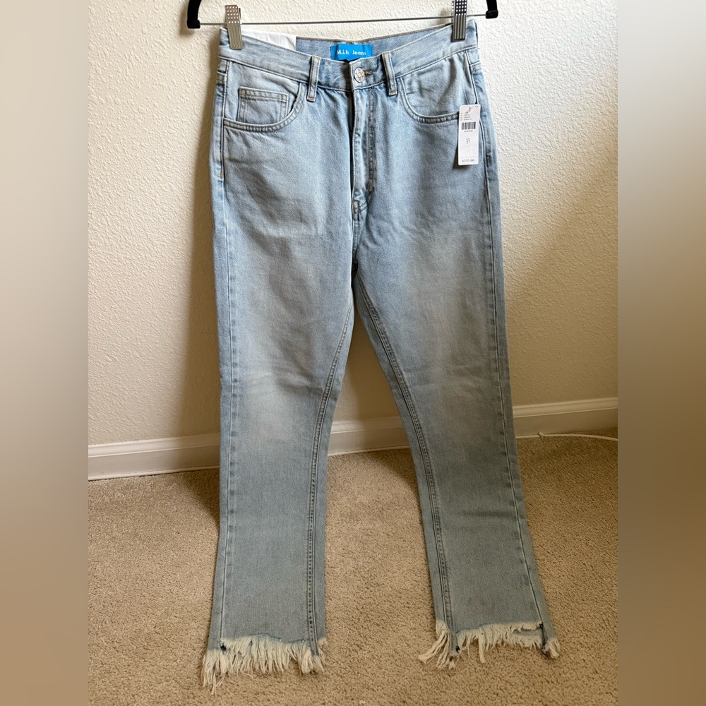 M.i.h Jeans, High Rise Slim Mimi Jeans in Cat Bird Wash, 27, NWT